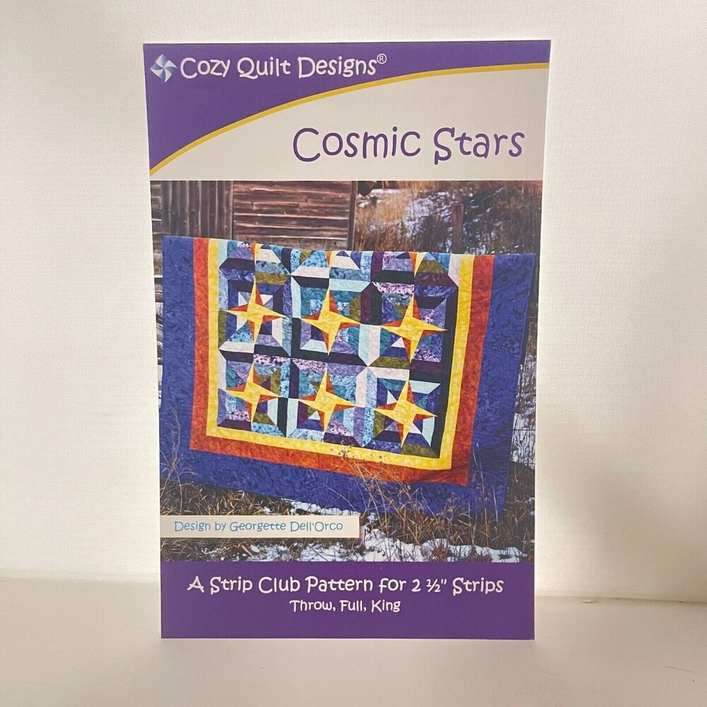 #5520 Cozy Quilt Designs Cosmic Stars Quilt Sewing Pattern